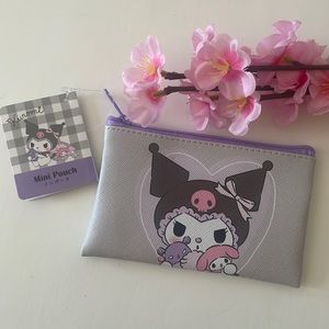 Sanrio Kuromi small wallet zipper pouch cardholder bag brand new NWT